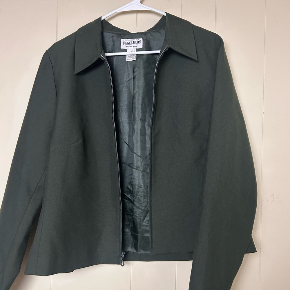 Pendleton Women's Green Jacket 50% WOOL - Picture 2 of 6